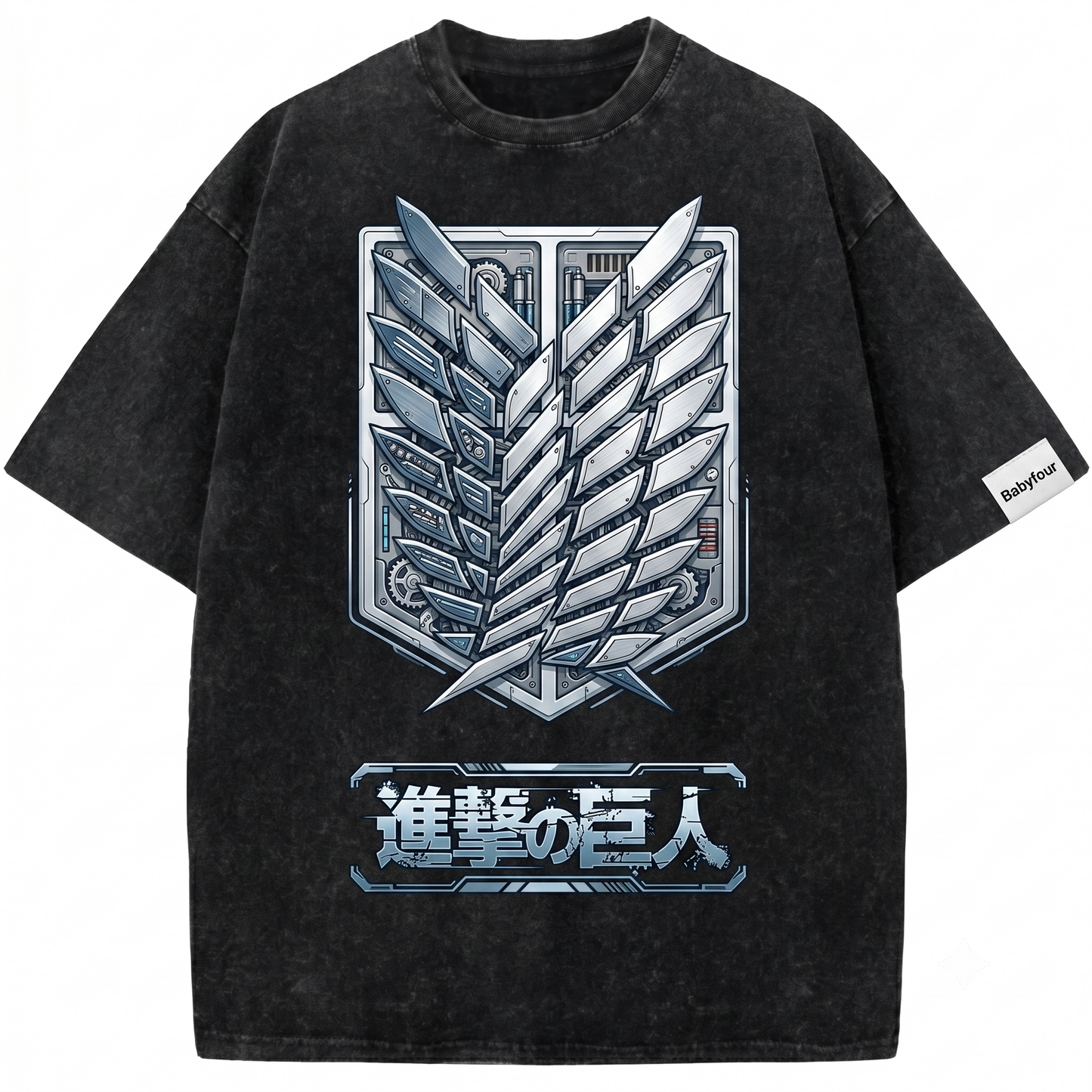 Scouting Legion Wings of Freedom Vintage Graphic Tee - Retro Anime Distressed Unisex T-Shirt