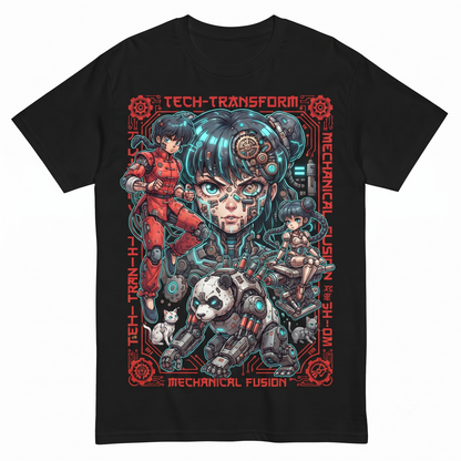 Vintage 90s Martial Arts Anime Style Graphic Tee, Funny Panda Transformation Retro Manga Apparel Unisex T-shirt