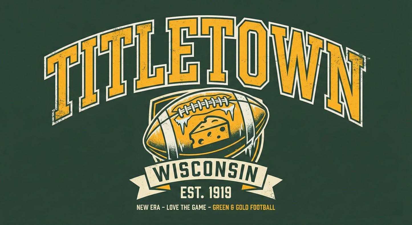 Premium Titletown Football Game Day Apparel | Green & Gold Wisconsin Fan Gear