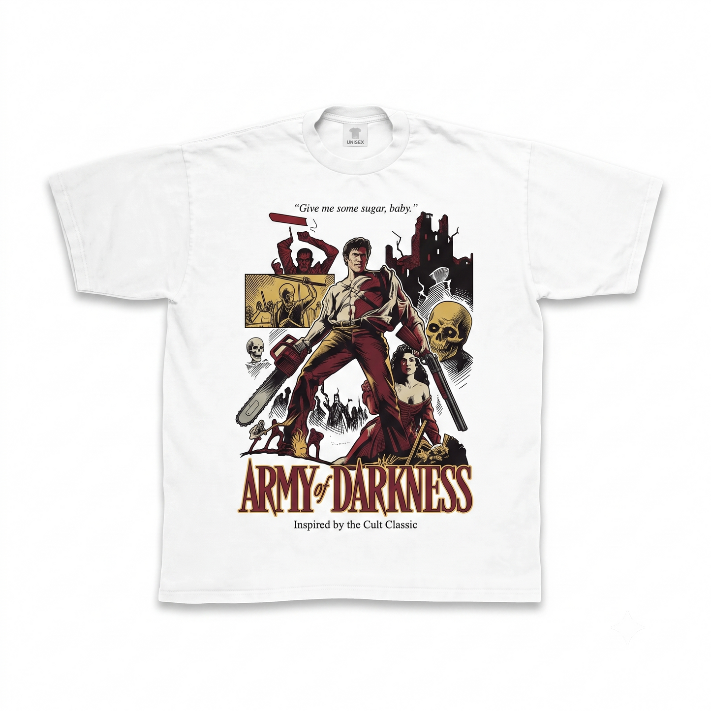 Retro Cult Classic Horror Film Campbell Graphic Tee Vintage Movie Fan Gift Unisex T-Shirt