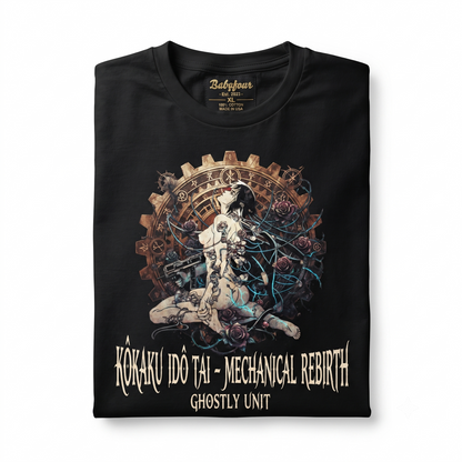 Classic Cybernetic Major Heroic Manga Sci-Fi Graphic Apparel Unisex T-shirt