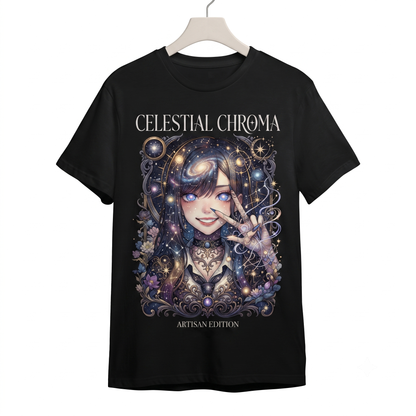 Japanese Aesthetic Manga Girl Graphic Tee, Cosplay Enthusiast Graphic Apparel, Retro Anime Style Waifu Unisex T-shirt
