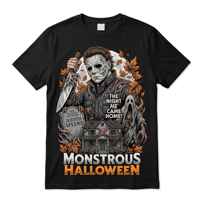 The Night He Came Home Slasher Horror Retro Graphic Unisex T-Shirt