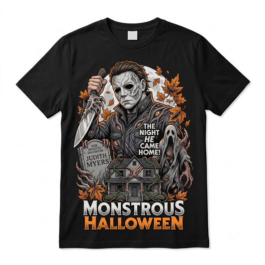The Night He Came Home Slasher Horror Retro Graphic Unisex T-Shirt