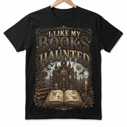 Vintage Dark Academia Book Worm Shirt - Gothic Haunted Bookish Graphic Tee - Spooky Librarian Halloween Literary Gift Unisex T-shirt