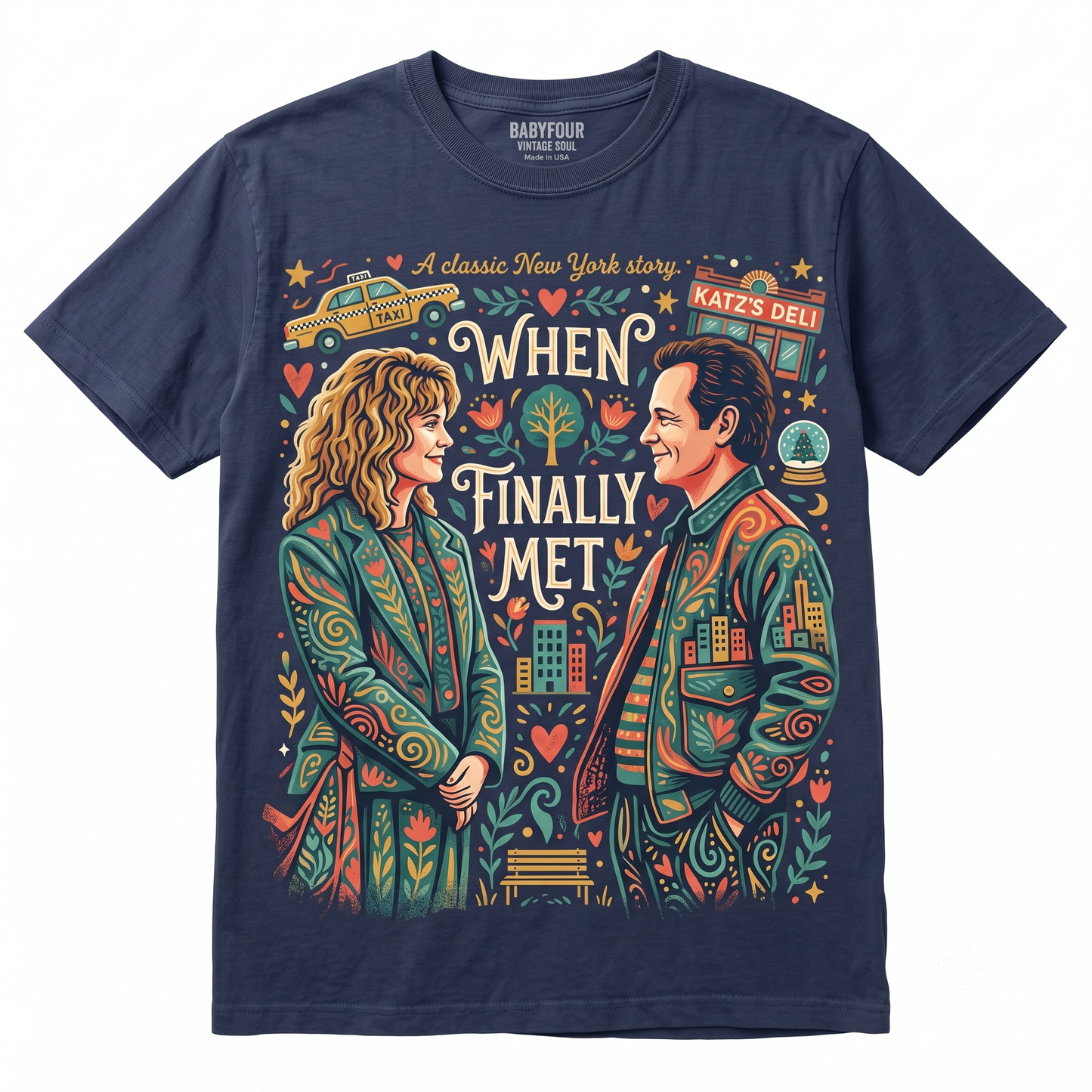 Retro 80s Romantic Comedy Film Graphic Tee - Vintage New York Fall Movie Unisex T-shirt