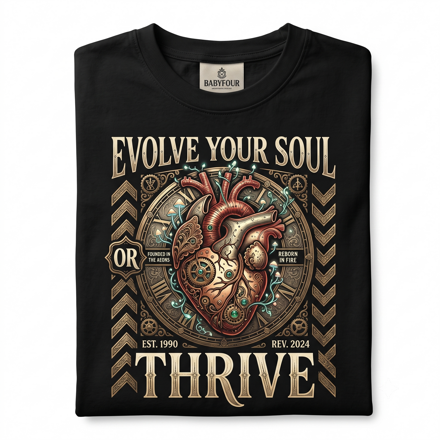 Retro Vintage Graphic Tee Cosmic Owl Heart Quote Unisex T-Shirt