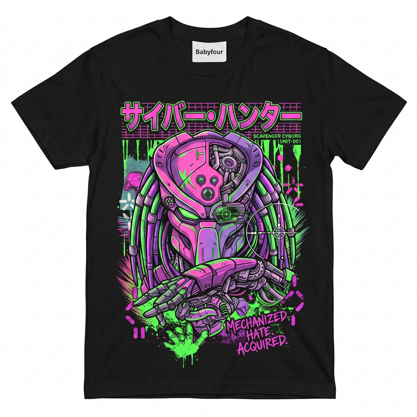 Intergalactic Hunter vs Extraterrestrial Beast Unisex Graphic T-Shirt - Sci-Fi Space Monster Battle Tee