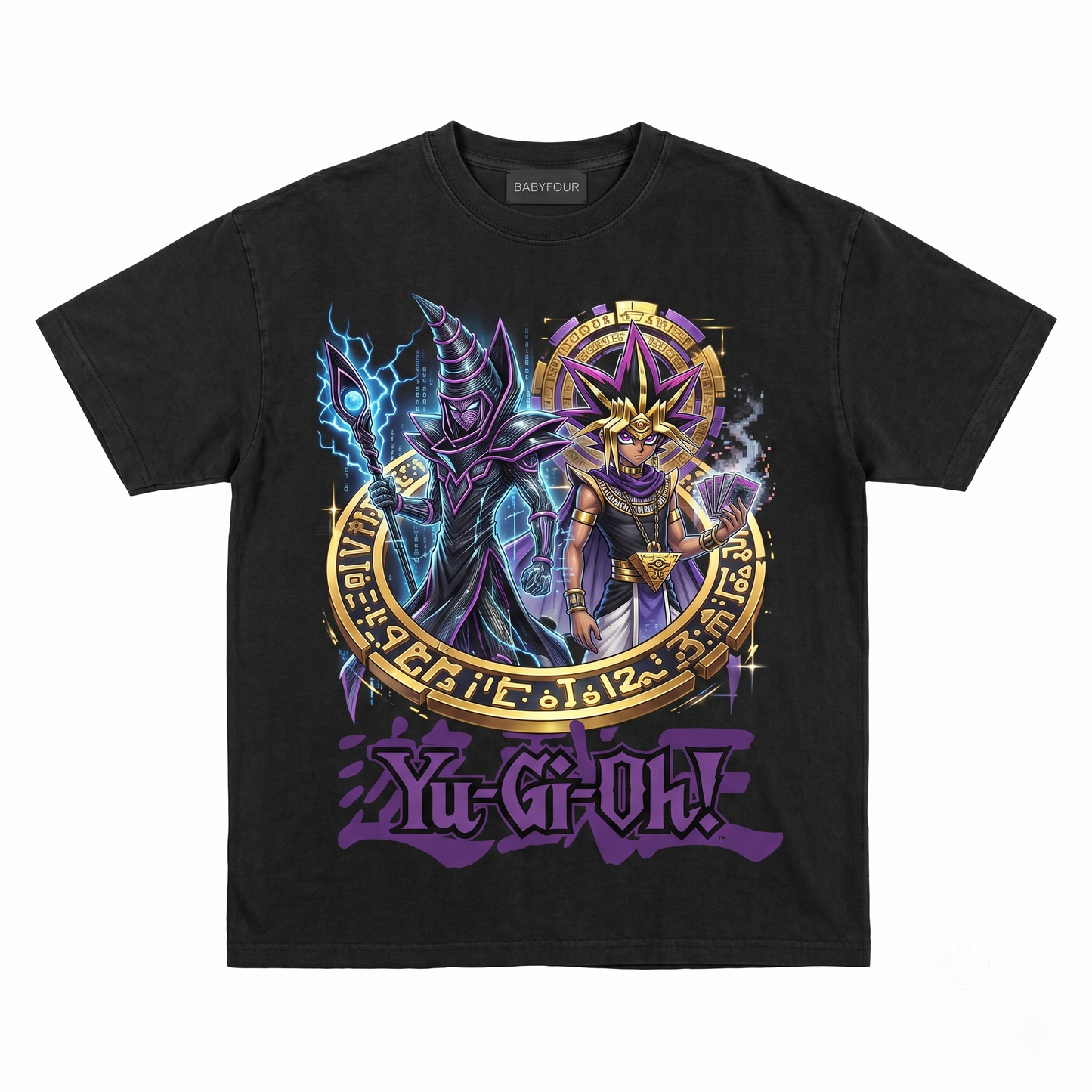 Retro Dark Sorcerer Graphic Tee - 90s Anime Nostalgia Vintage Unisex T-shirt