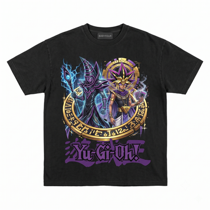 Retro Dark Sorcerer Graphic Tee - 90s Anime Nostalgia Vintage Unisex T-shirt