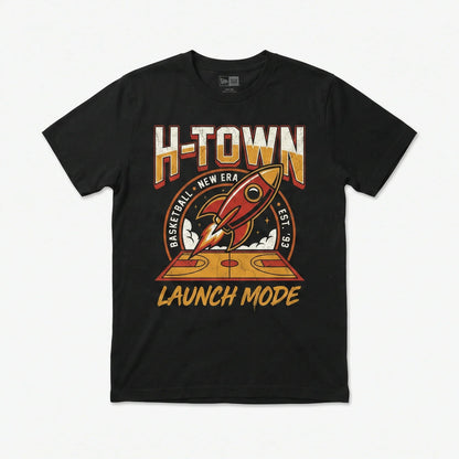H-Town Basketball "Launch Mode" 2026 Era - Vintage Style Fan Gift T-Shirt