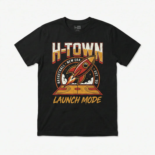 H-Town Basketball "Launch Mode" 2026 Era - Vintage Style Fan Gift T-Shirt