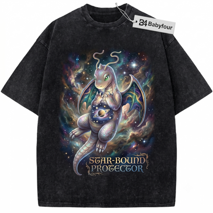 Retro Cute Orange Dragon Graphic Tee  90s Vintage Anime Pocket Monster Unisex T-Shirt