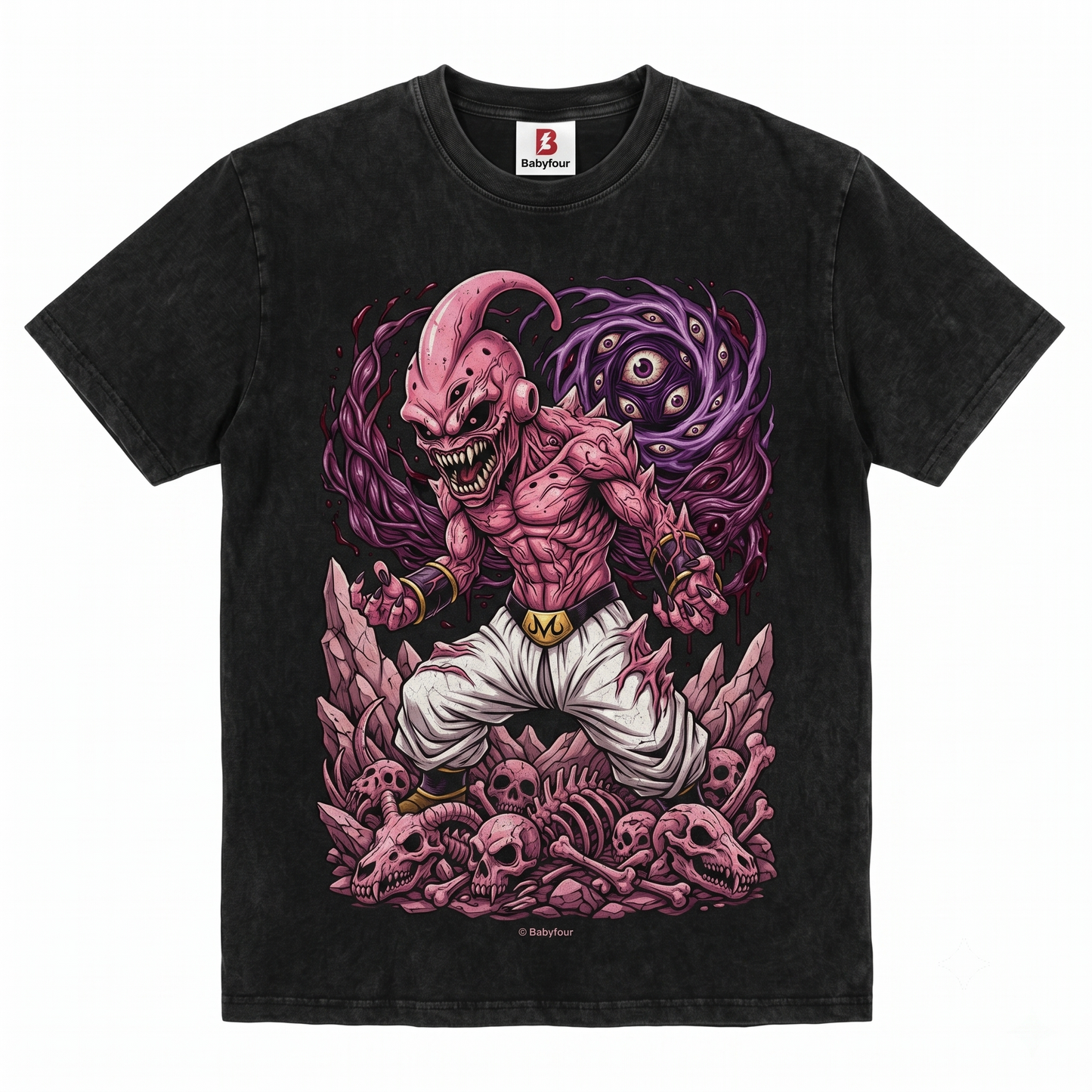 Pink Anime Villain Retro Graphic Tee - Vintage Aesthetic Cartoon Graphic Unisex T-shirt