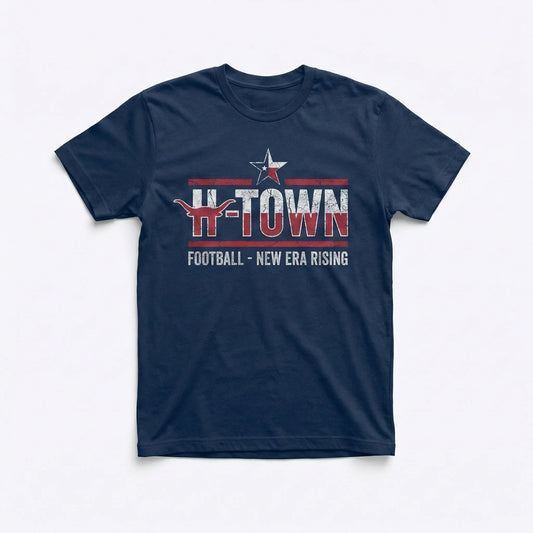 Premium H-Town Football Vintage Graphic Apparel - Texas Gridiron Sunday Game Day