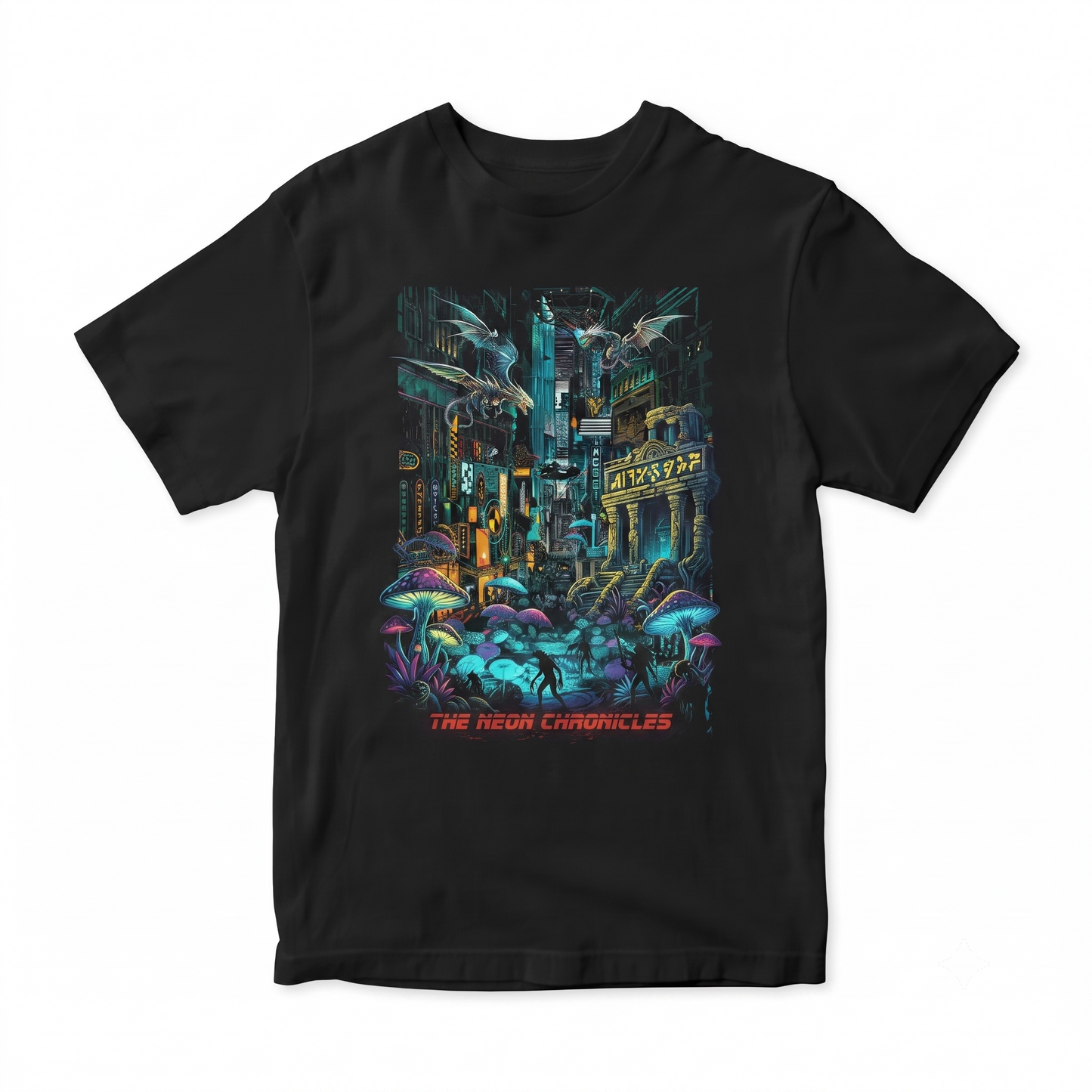 Sci-Fi Retro Future Aesthetic Dystopian Urban Landscape Graphic Unisex T-shirt