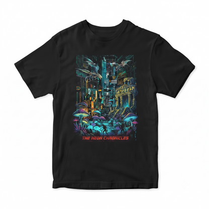 Sci-Fi Retro Future Aesthetic Dystopian Urban Landscape Graphic Unisex T-shirt