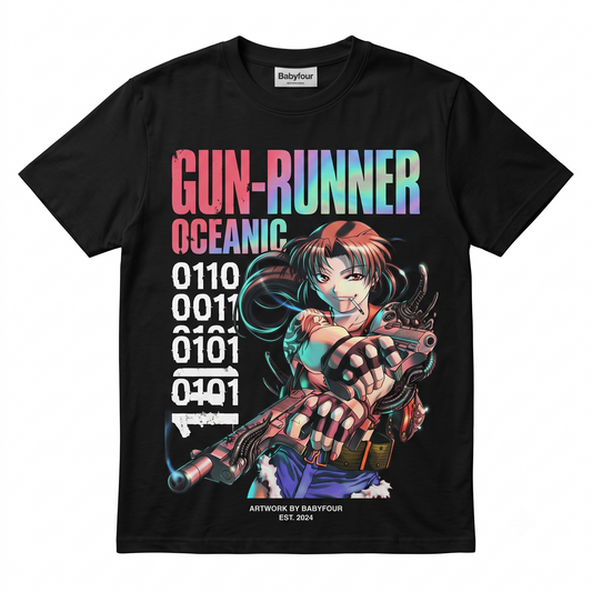 Badass Anime Gunslinger Girl Vintage Graphic Tee - Retro Aesthetic Manga Fan Unisex T-Shirt