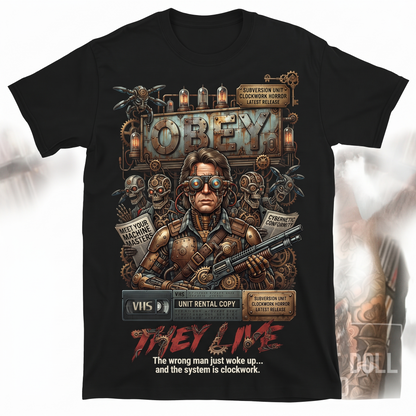 80s Sci-Fi Cult Horror Movie Tribute Graphic Apparel Vintage Aesthetic Unisex T-shirt
