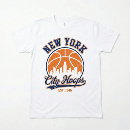 Vintage New York Basketball City Hoops Shirt - Game Day Fan Apparel (T-Shirt, Long Sleeve, Hoodie)