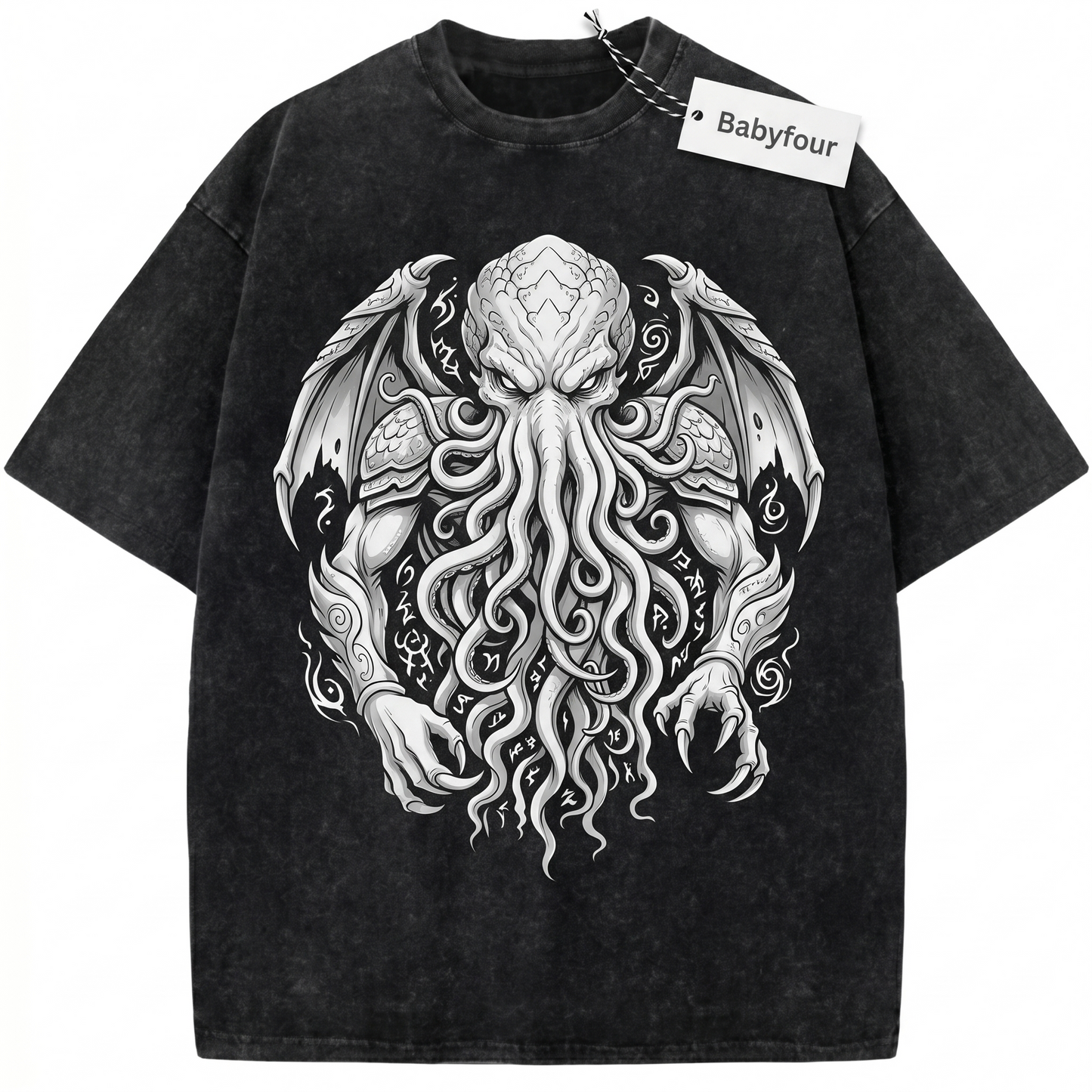 Vintage Lovecraftian Cosmic Horror Graphic Unisex T-Shirt, Retro Dark Fantasy Tentacle Monster Tee