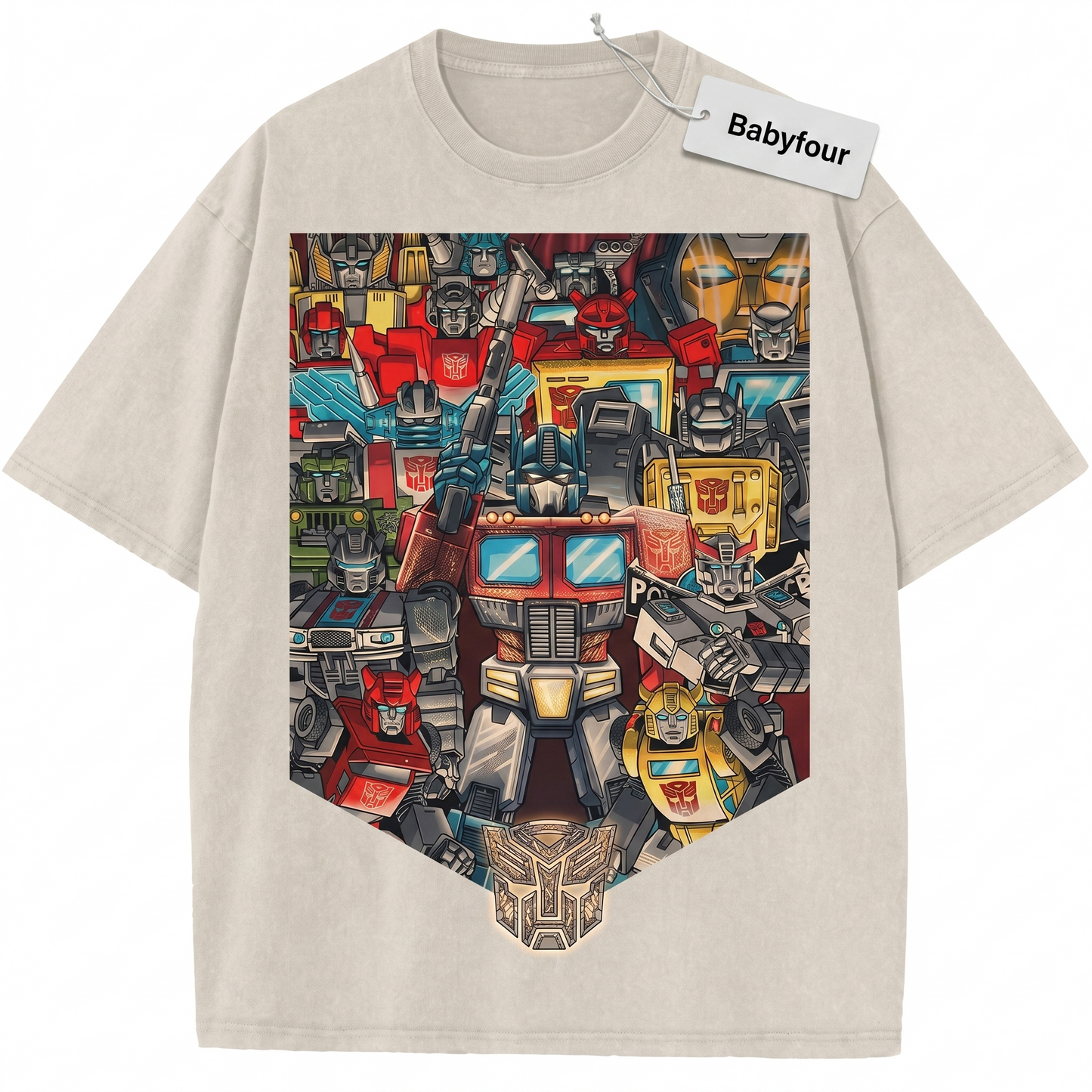 Vintage 80s Transforming Mecha Robot T-Shirt, Retro Cyber Defender Sci-Fi Graphic Unisex Tee