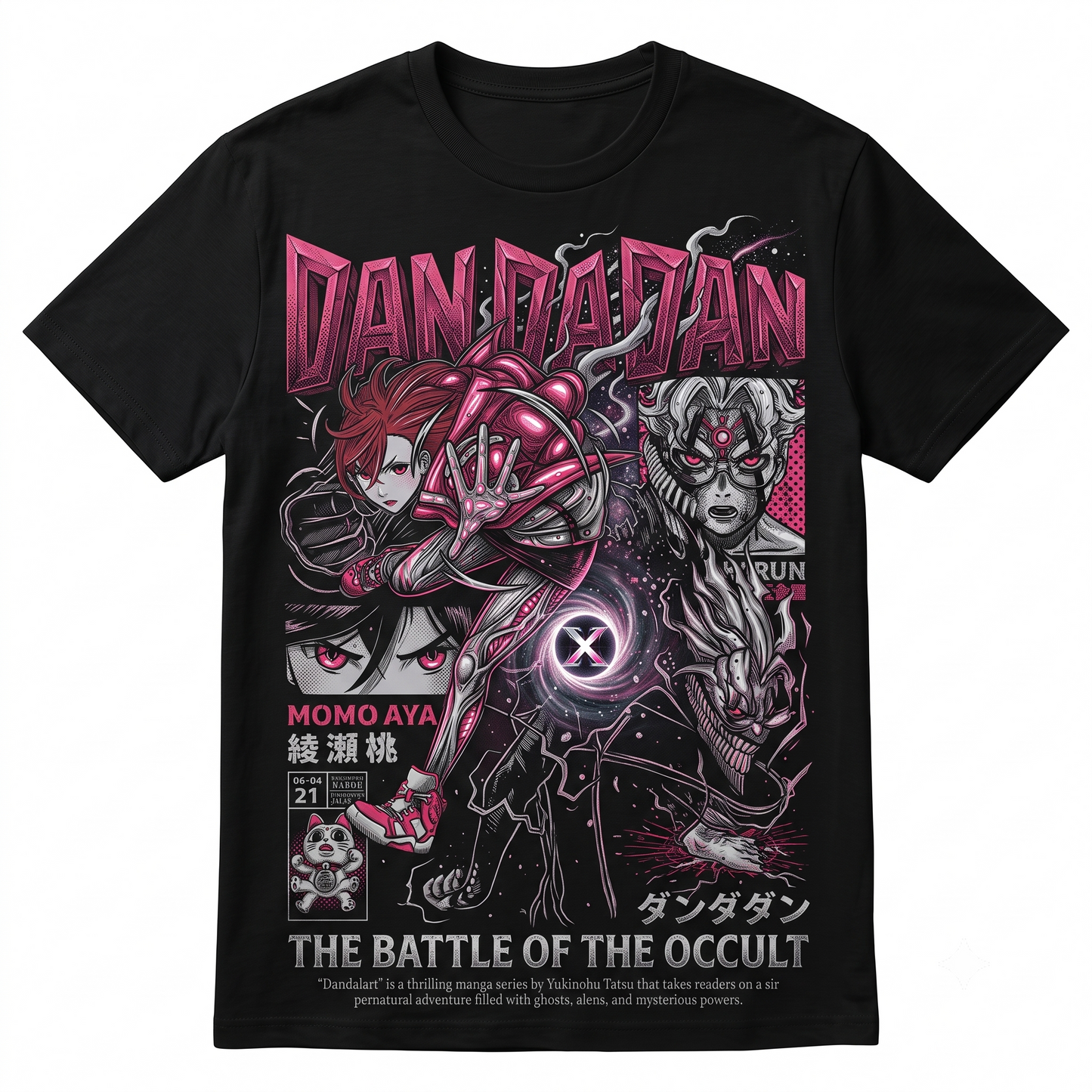 Anime Battle Graphic Tee, Supernatural Manga Art Streetwear, Japanese Aesthetic Unisex Shirt