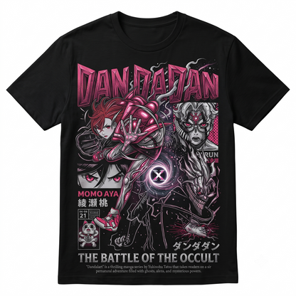 Anime Battle Graphic Tee, Supernatural Manga Art Streetwear, Japanese Aesthetic Unisex Shirt