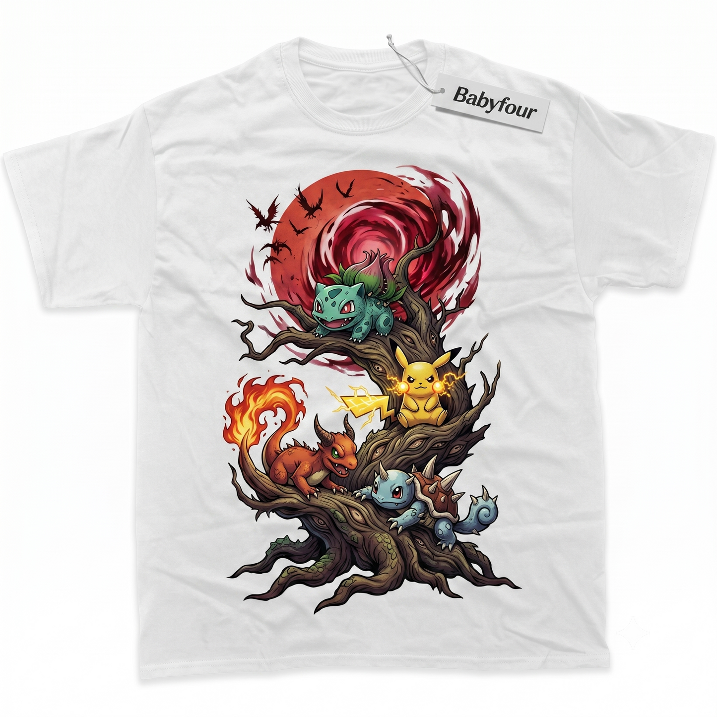 Retro Anime Monsters Graphic Tee - Cute Electric and Starter Pocket Creatures Vintage Style Apparel - Unisex T-shirt