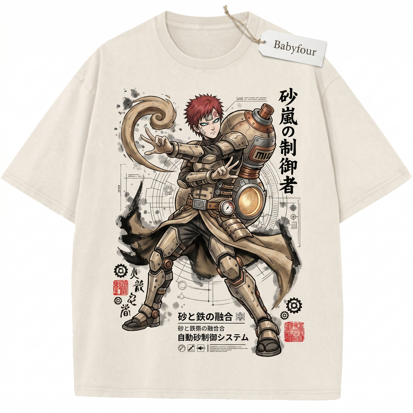 Vintage Sand Ninja Anime Graphic T-Shirt, Retro Japanese Shinobi Tee, Unisex Tshirt