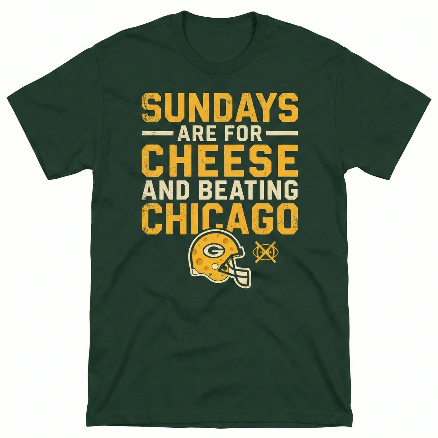 Green Bay Football Fan Funny Sundays Are For Cheese Game Day Apparel - T-Shirt, Hoodie, Sweatshirt