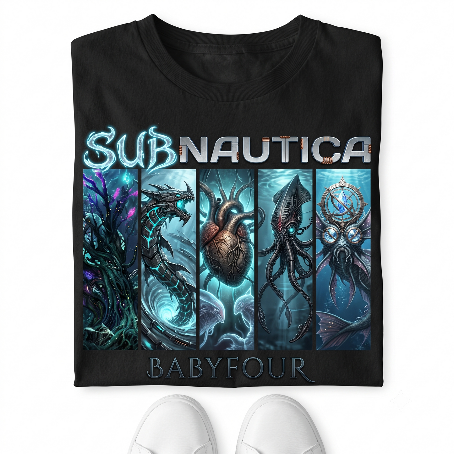 Deep Sea Survival Adventure Game Graphic Tee - Ocean Exploration Gamer Apparel Unisex T-shirt