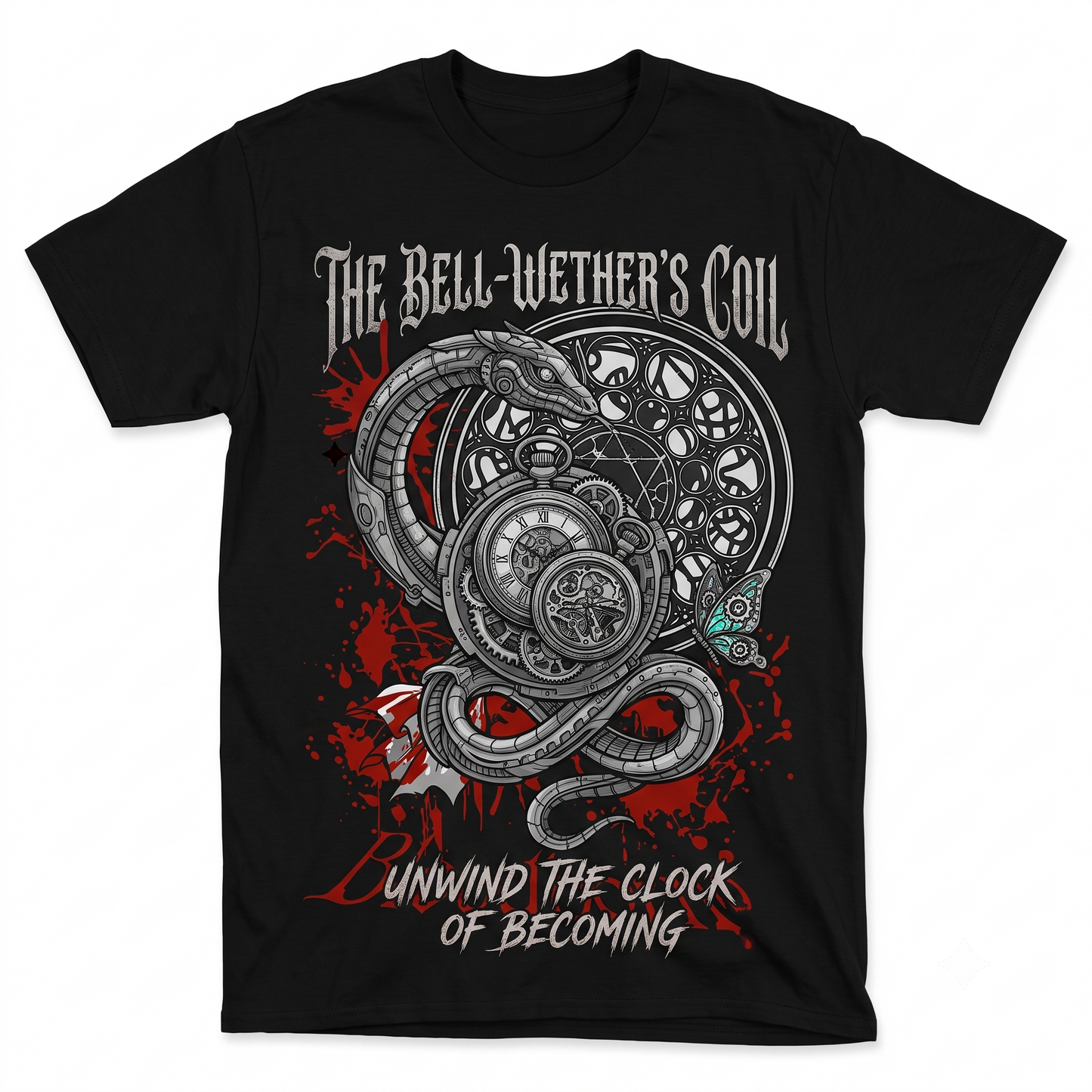 Gothic Astral Clocktower Lady Gaming Tee - Hunter's Dark Sign Cosmic Horror Action RPG Fan Merchandise Unisex T-Shirt