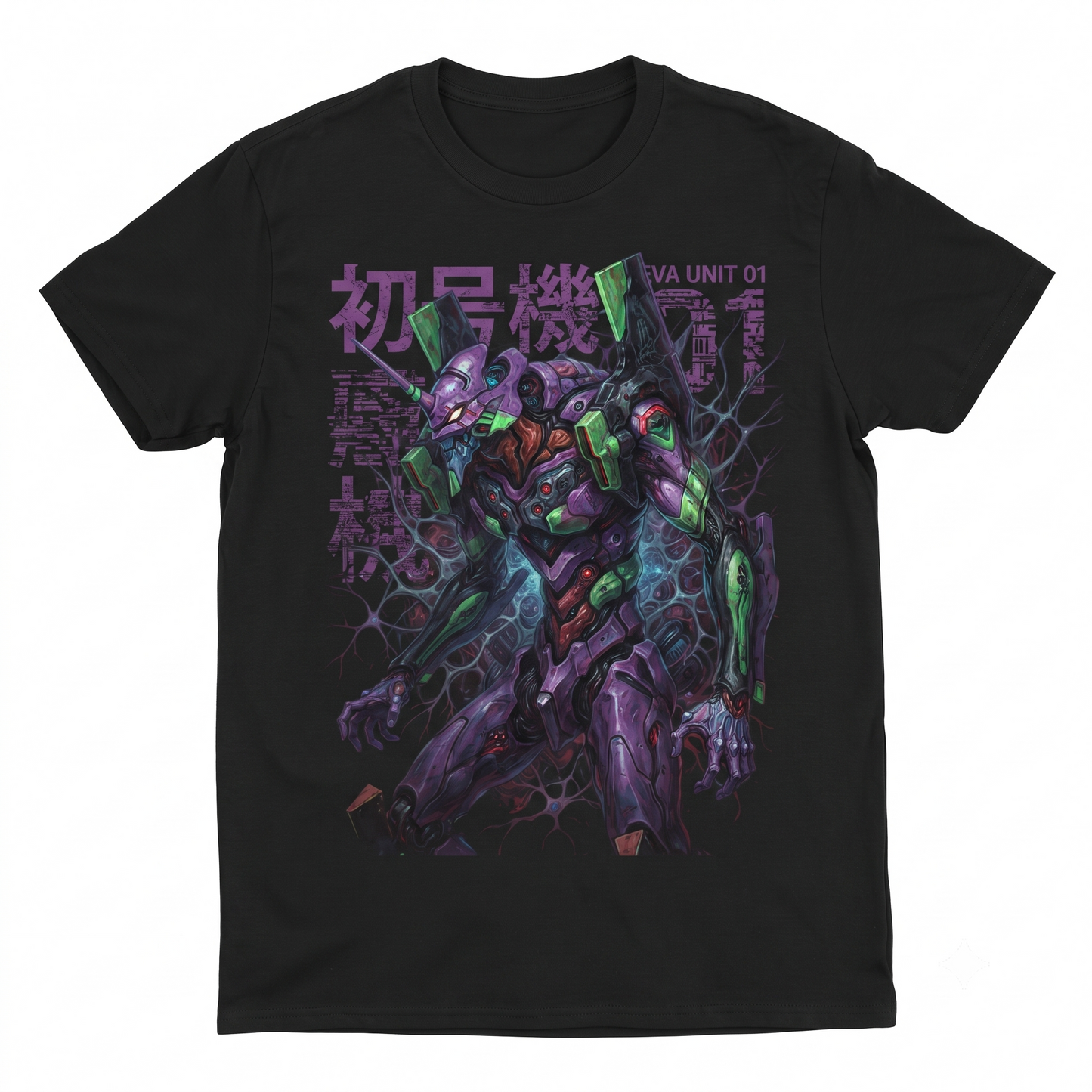 Anime Mecha Robot Graphic T-Shirt - Sci-Fi Warrior Unisex Crewneck Tee