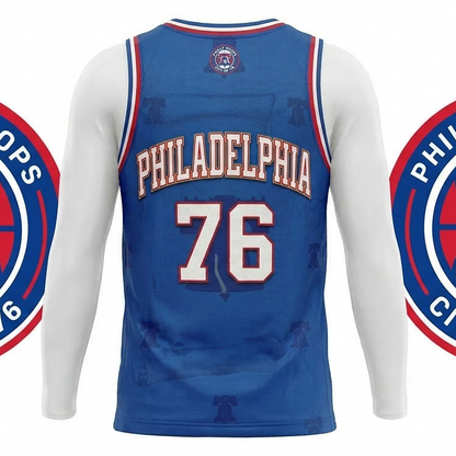 Retro Philly Hoops Heritage Basketball Jersey - City of Brotherly Love Unisex AOP Tank Top