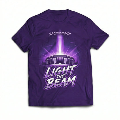 Light The Beam Sacramento Kings Fan Apparel - Purple Laser Victory Shirt, Hoodie, Sweatshirt