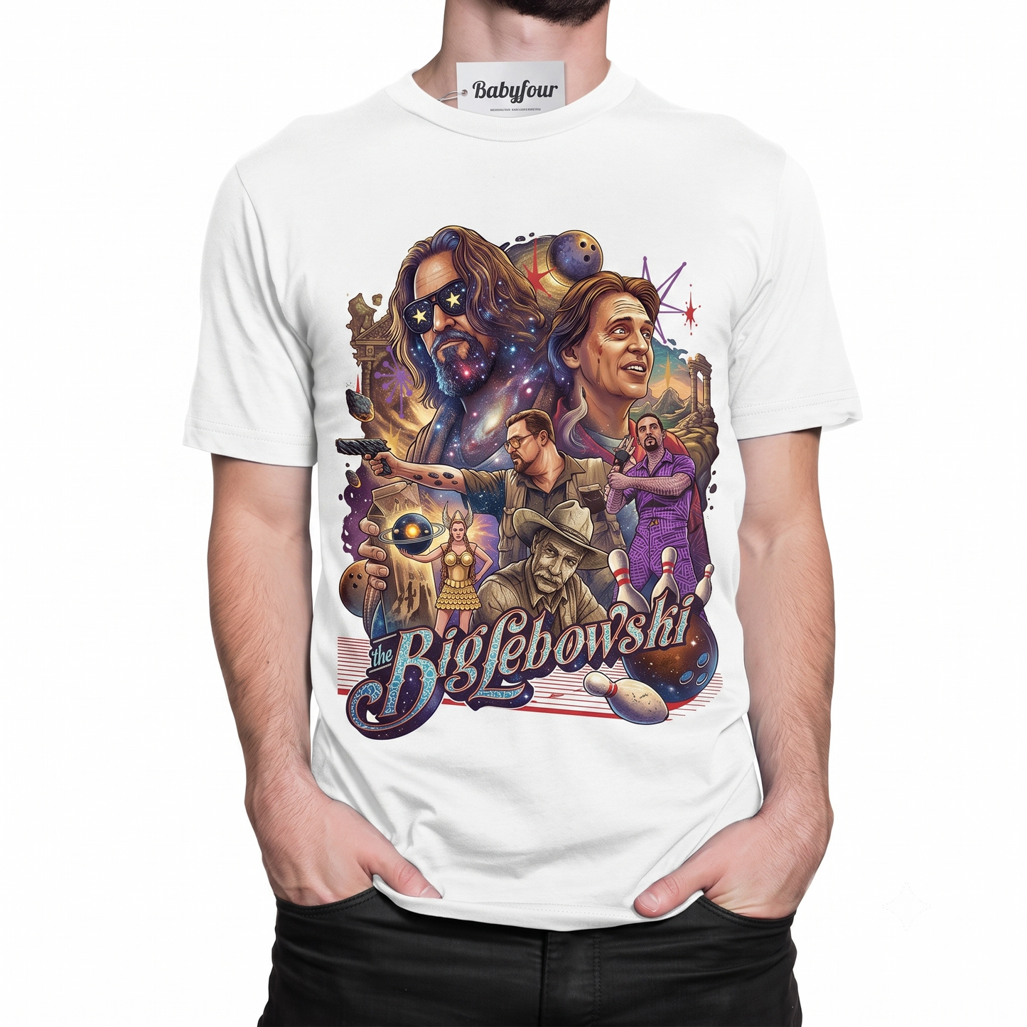 The Dude Abides Retro Bowling Graphic Tee - Vintage Movie Inspired Unisex T-Shirt