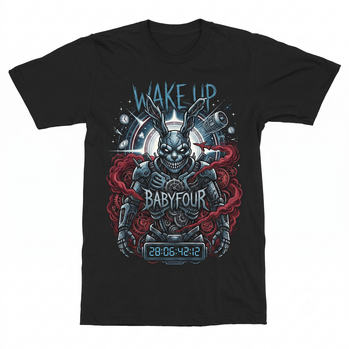 Vintage Psychological Thriller Rabbit Sci-Fi Graphic Tee - Retro Movie Aesthetic Unisex T-shirt