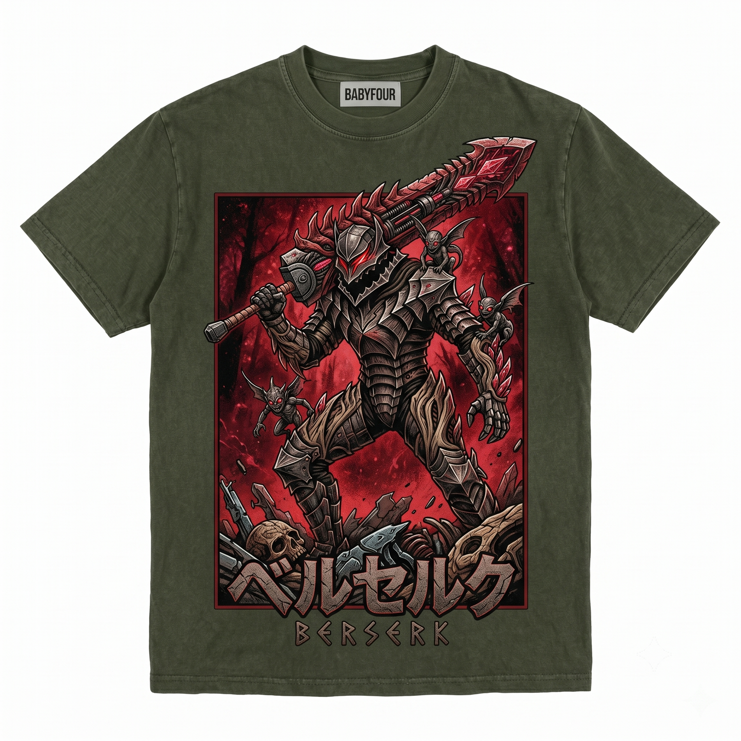 The Black Swordsman Vintage Graphic Tee - Goth Anime Manga Mercenary Shirt - Unisex T-Shirt
