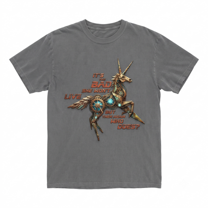 Blade Runner Inspired Origami Unicorn Sci-Fi Movie Graphic Unisex T-shirt