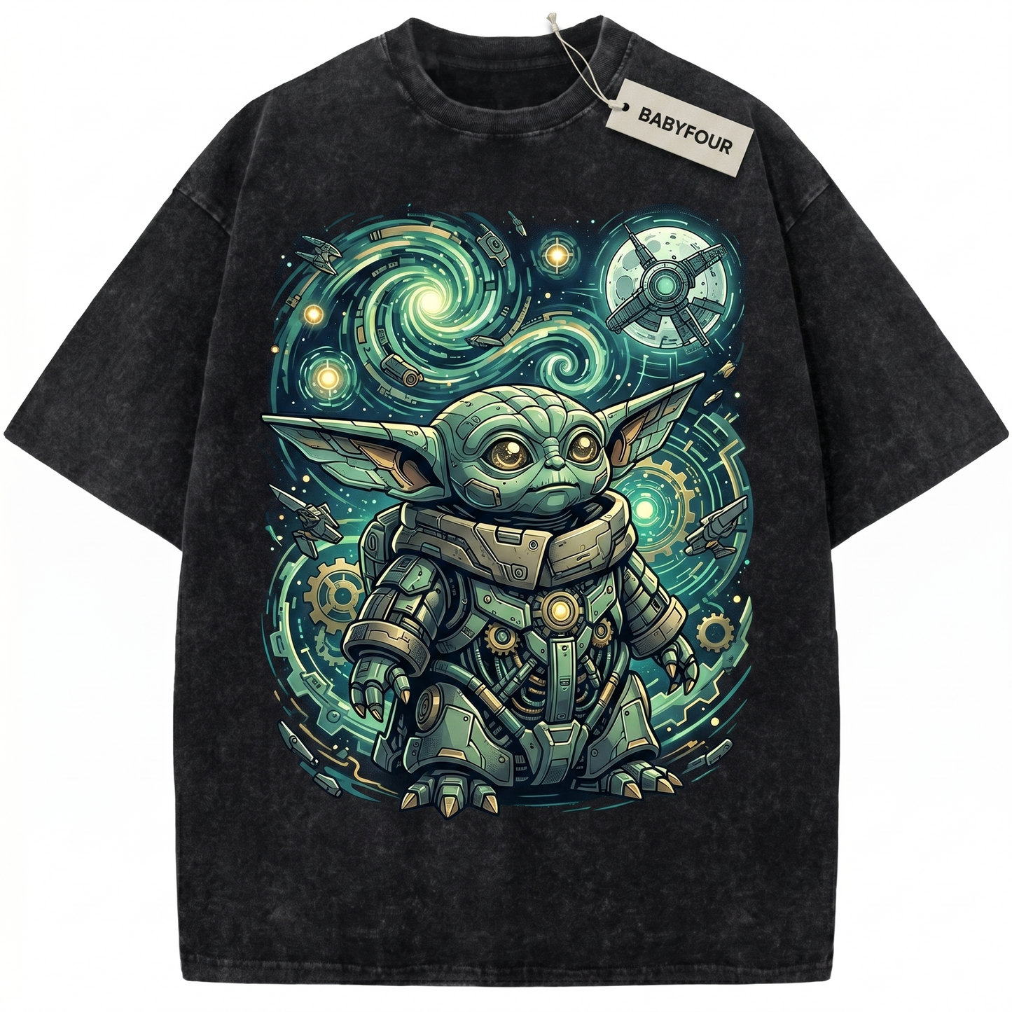 Vintage Galactic Alien Baby Shirt, Cute Sci-Fi Space Child Graphic Tee, Retro Movie Aesthetic Unisex T-Shirt