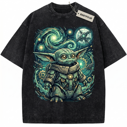 Vintage Galactic Alien Baby Shirt, Cute Sci-Fi Space Child Graphic Tee, Retro Movie Aesthetic Unisex T-Shirt