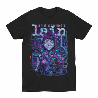 Cybernetic Anime Girl Aesthetic Graphic Tee Experimental Tech Wear Unisex Tshirt