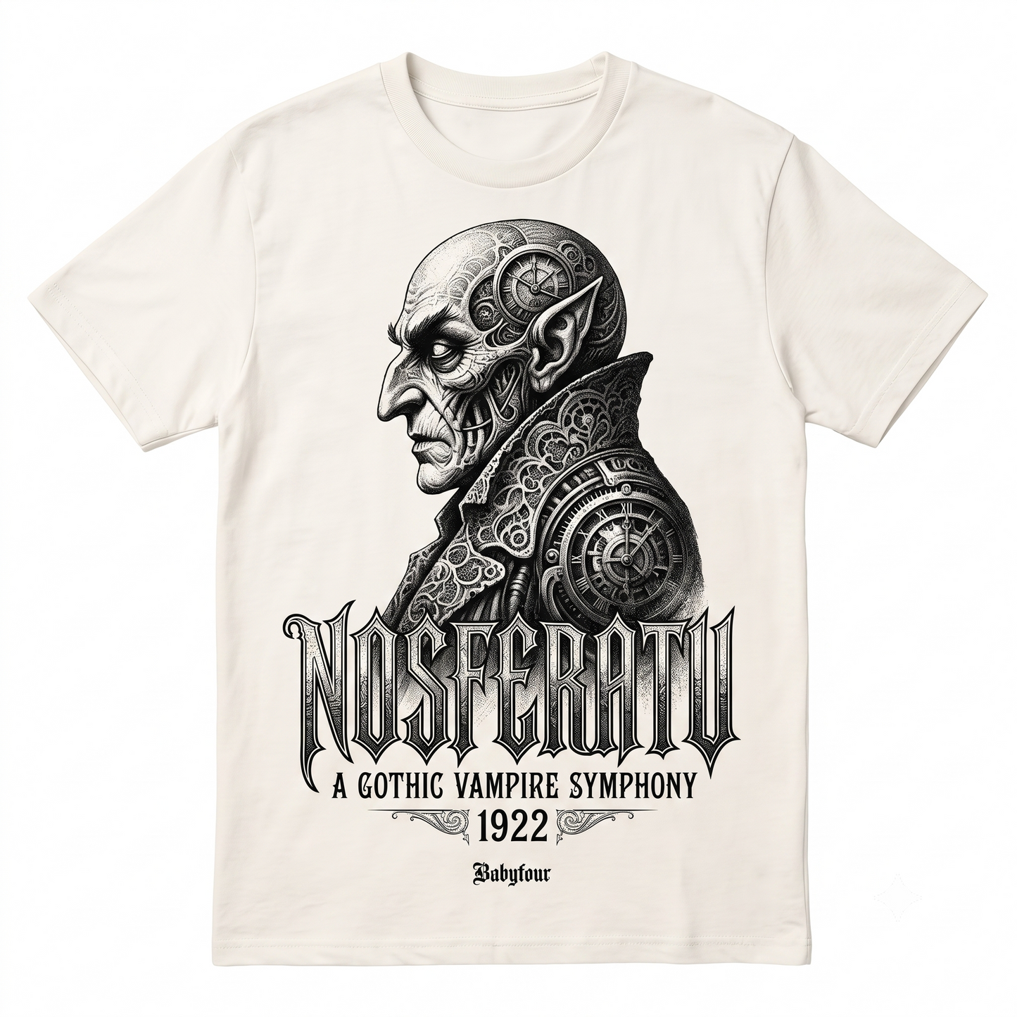 Nosferatu Vampire Vintage Graphic Tee - Classic Horror Movie Apparel, Retro Gothic Silent Film Unisex T-shirt