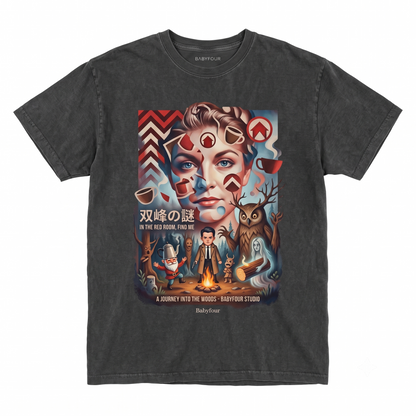 Retro 90s Japanese Aesthetic Psychological Horror Movie Poster Comfort Colors Unisex T-shirt
