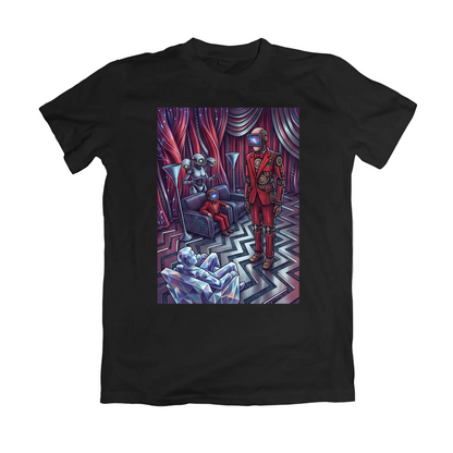 90s Retro Mystery Town Double Peaks Graphic Tee - Vintage Television Drama Inspired Black Unisex T-Shirt