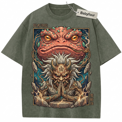 Vintage Toad Sage Shinobi Anime Graphic Unisex T-Shirt