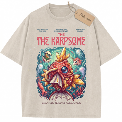 Vintage Giant Red Carp Sea Monster Parody Unisex T-Shirt - Retro Anime Gamer Graphic Tee