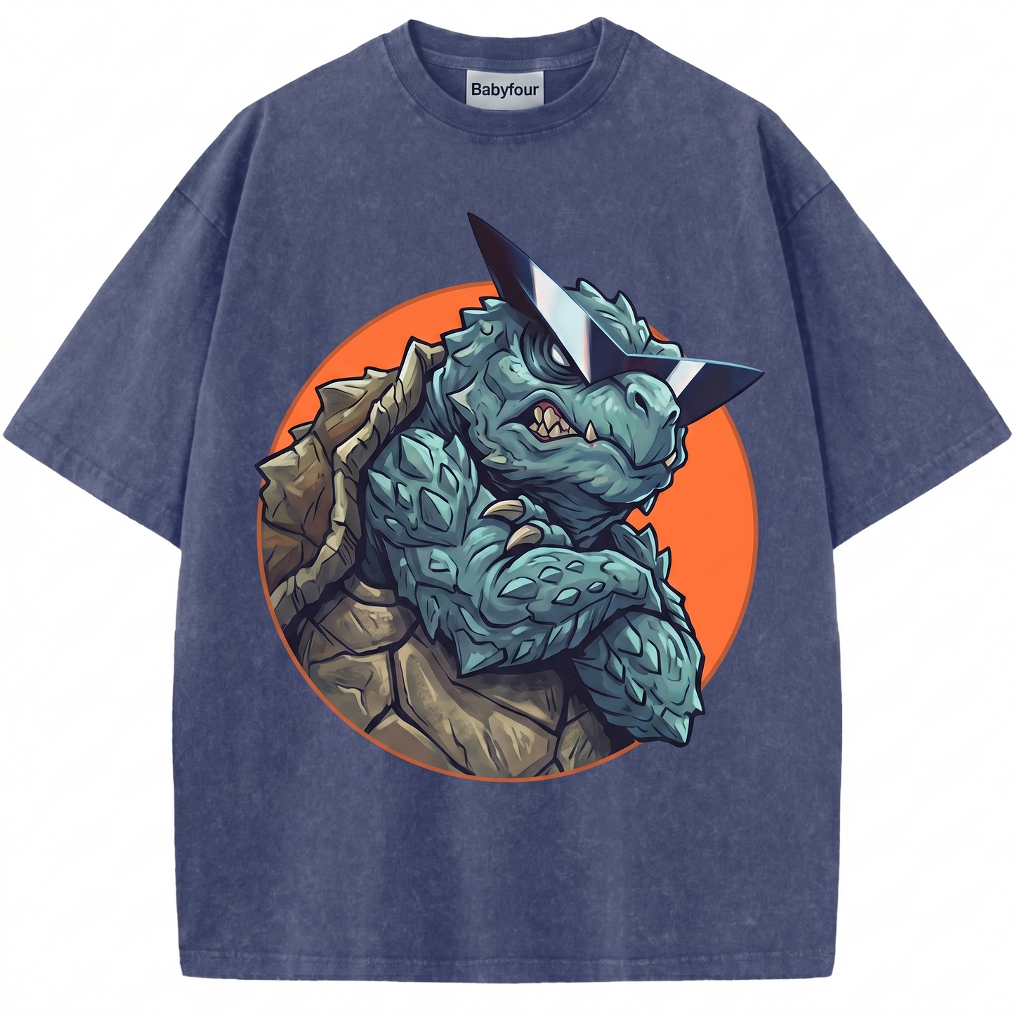 Vintage Blue Water Turtle Anime Unisex T-Shirt - Retro 90s Monster Graphic Tee