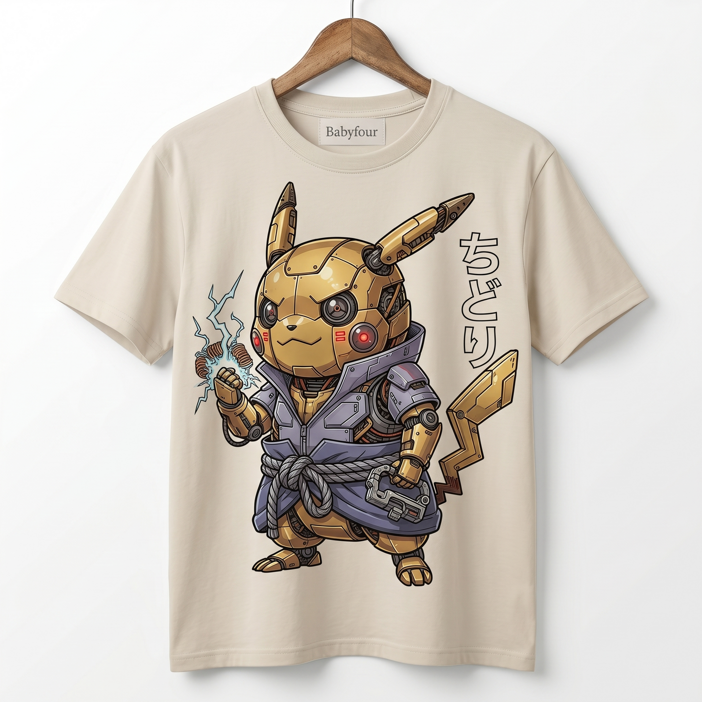 Vintage Yellow Electric Mouse Anime Unisex T-Shirt - Retro Japanese Cartoon Graphic Tee